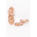 Lars Abstract Leather Strappy Sandal
